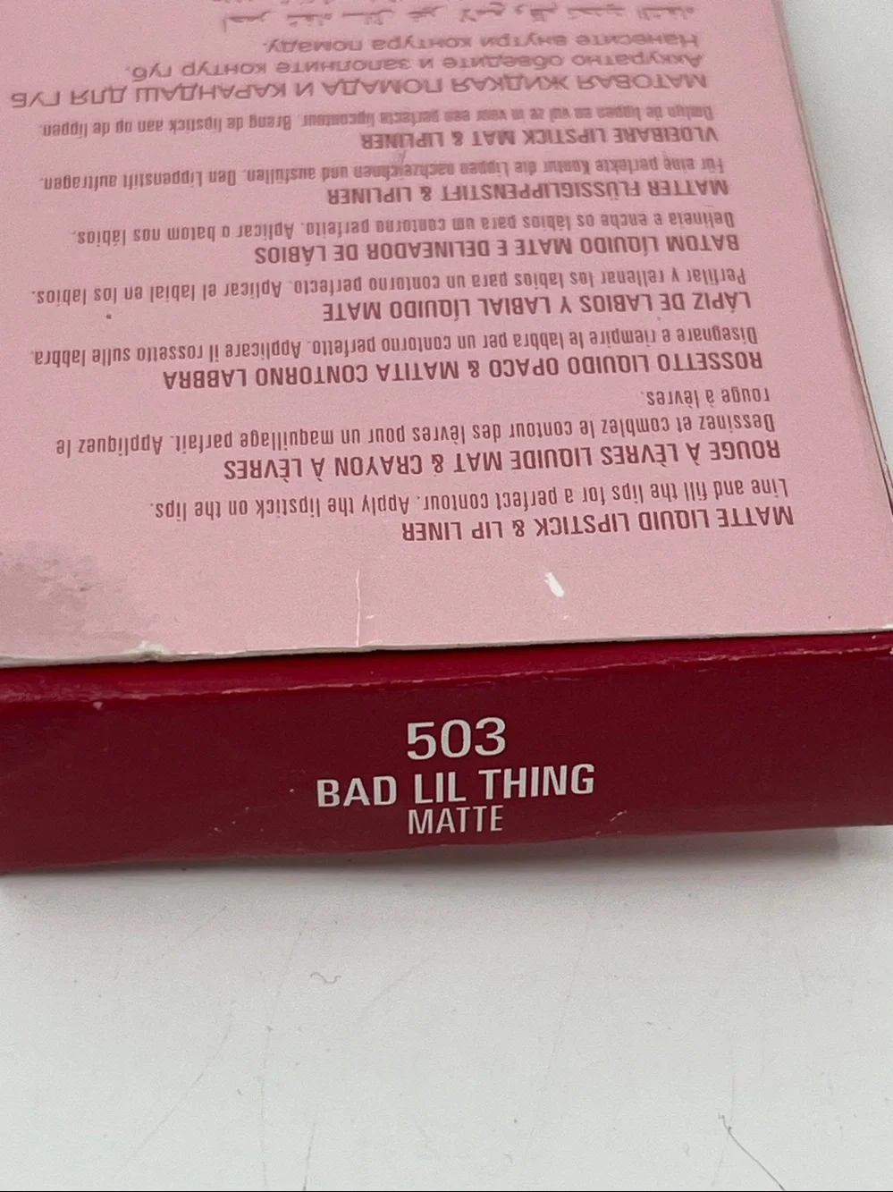 Kylie — Matte Liquid Lipstick & Liner Set — Bad Lil Thing 503